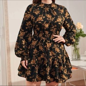 Floral long sleeve dress